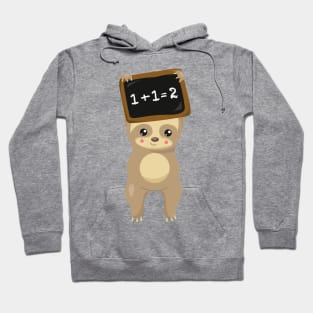 School Sloth, Cute Sloth, Baby Sloth, School Board Hoodie